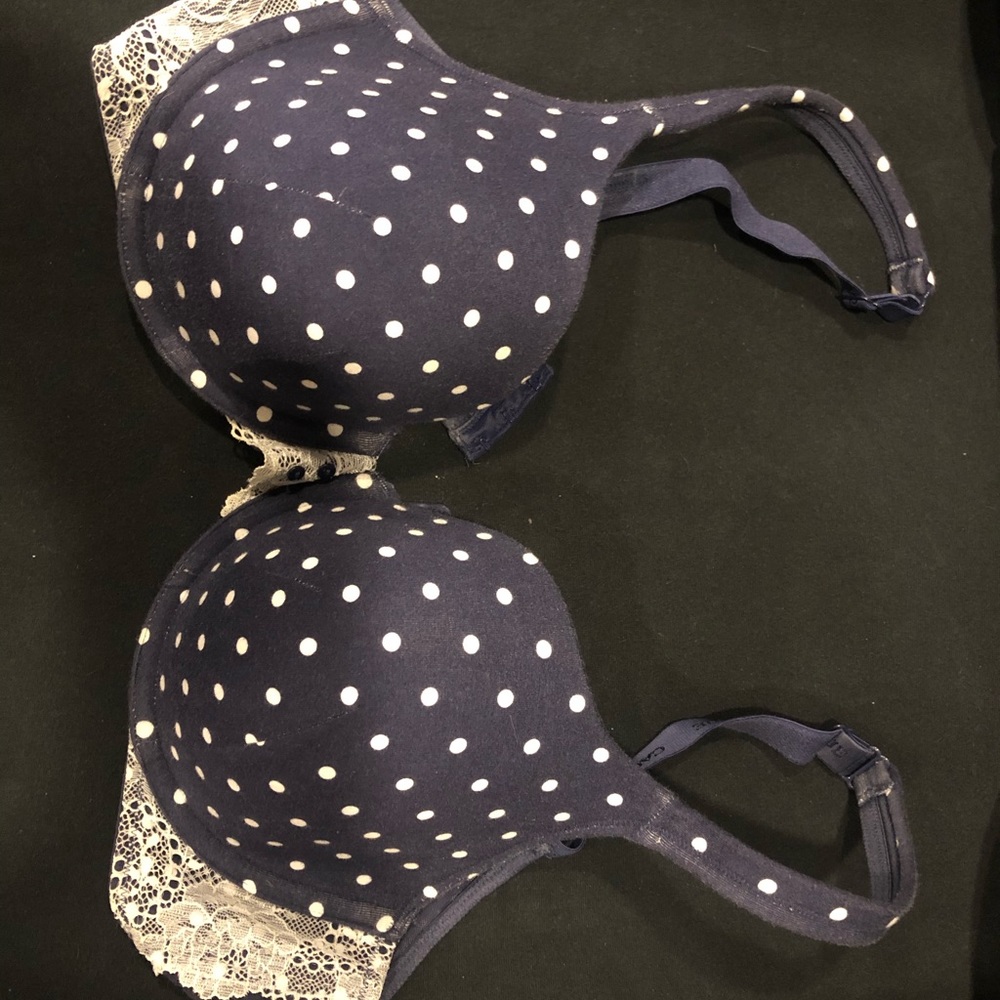 Cacique Lightly Lined T Shirt Bra Polka Dot 40D